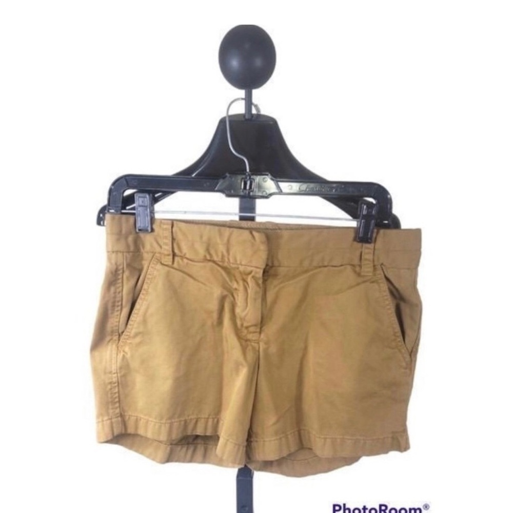 J.Crew Dark‎ Khaki 5" Chino Shorts Women's Size 2 - Picture 2 of 4